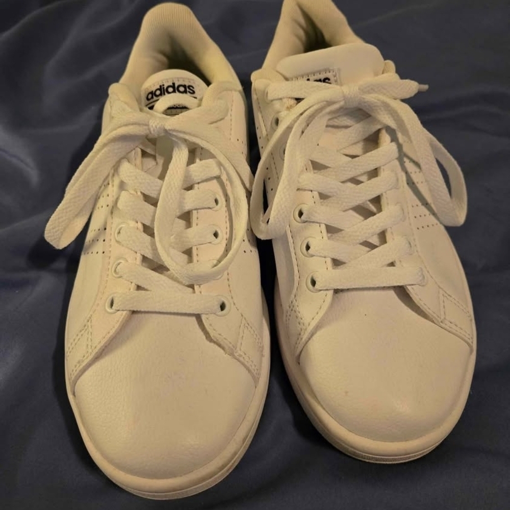 Adidas Classic White Lace-Up Sneakers